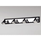 M8109/1 Filippo Linear Spot Light 4 Light LED 20W Matt Black/Polished Chrome