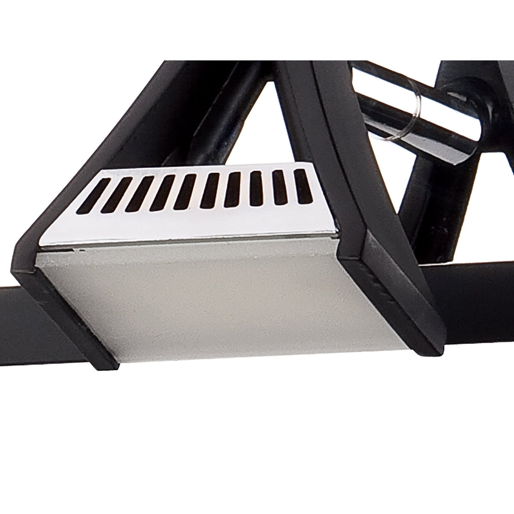 M8109/1 Filippo Linear Spot Light 4 Light LED 20W Matt Black/Polished Chrome