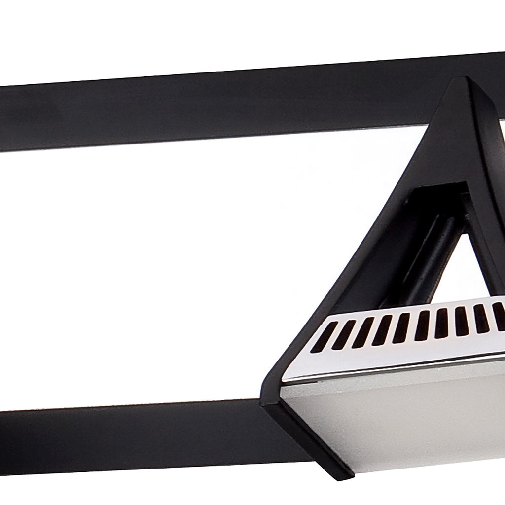 M8109/1 Filippo Linear Spot Light 4 Light LED 20W Matt Black/Polished Chrome