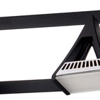 M8109/1 Filippo Linear Spot Light 4 Light LED 20W Matt Black/Polished Chrome