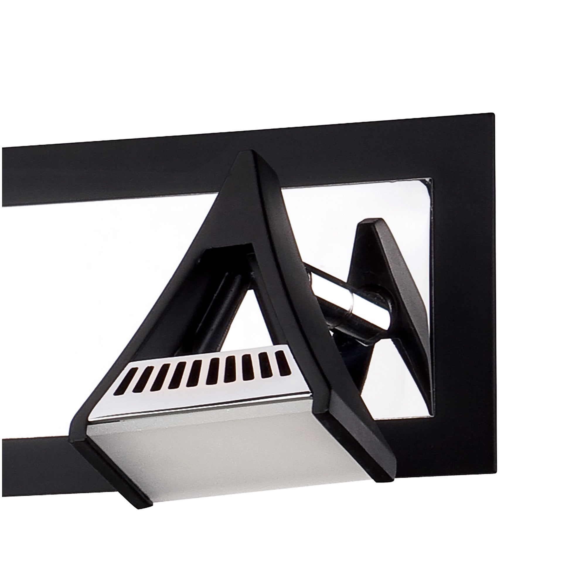 M8109/1 Filippo Linear Spot Light 4 Light LED 20W Matt Black/Polished Chrome