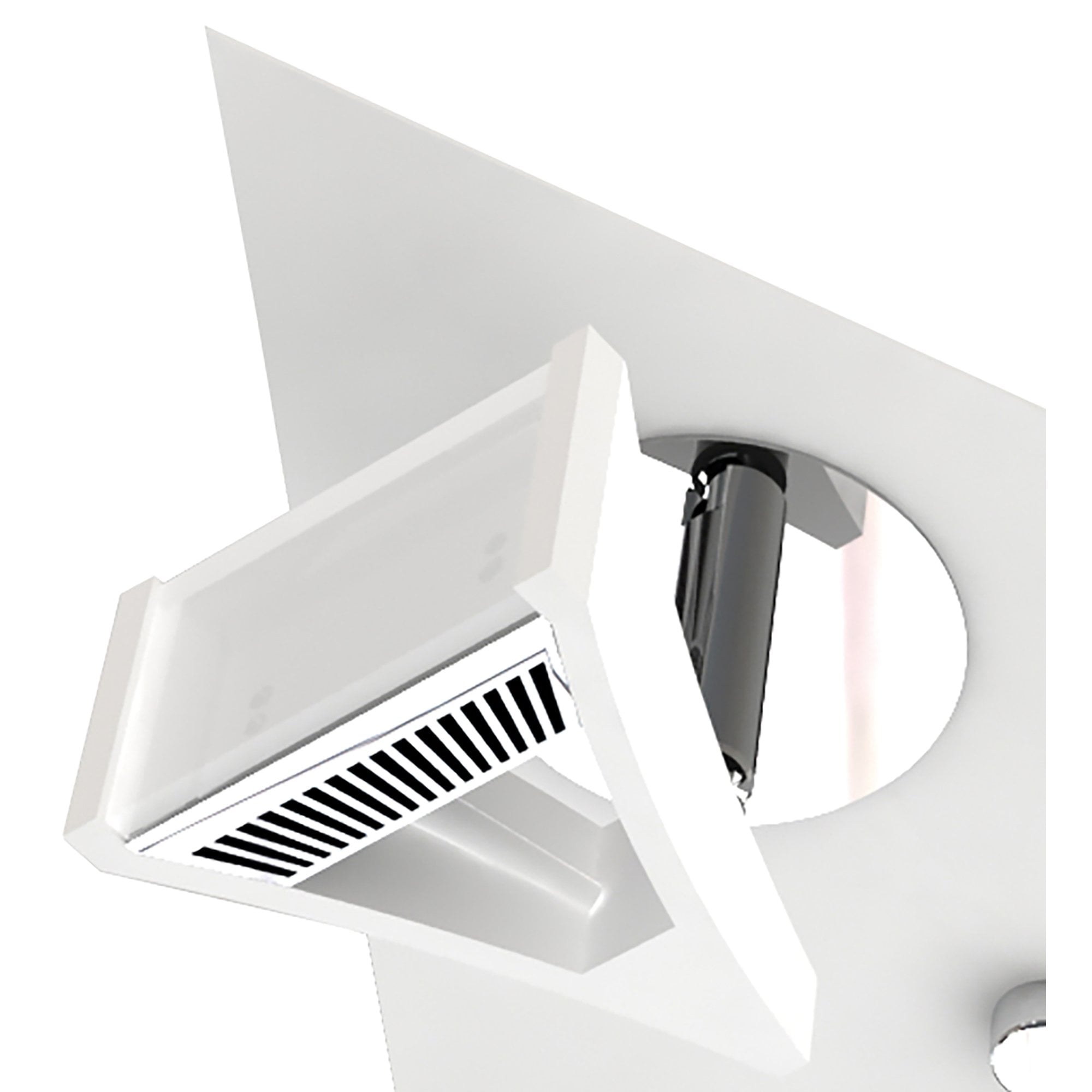 M8104/1 Filippo Spot Light 3 Light LED Triangular 5W Matt White/Polished Chrome