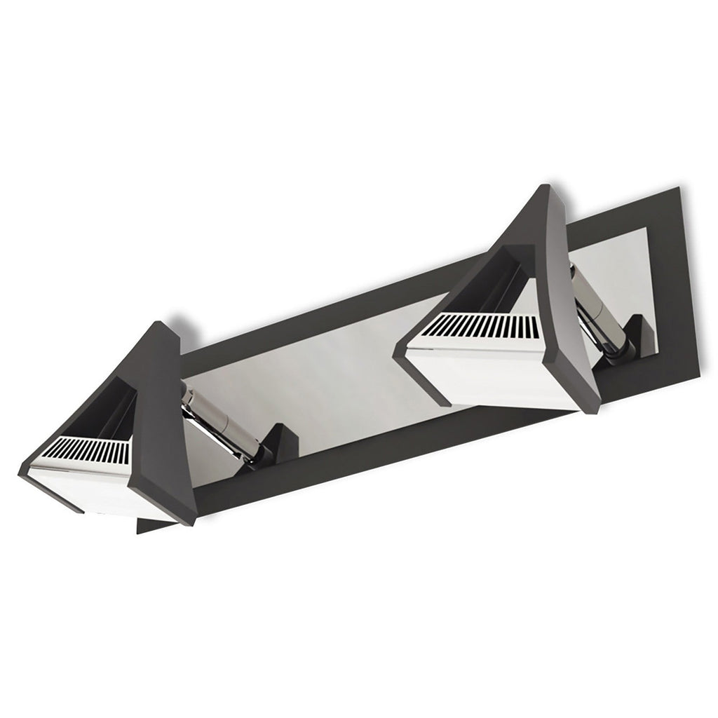 M8108/1 Filippo Linear Spot Light 2 Light LED 10W Matt Black/Polished Chrome