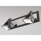 M8108/1 Filippo Linear Spot Light 2 Light LED 10W Matt Black/Polished Chrome