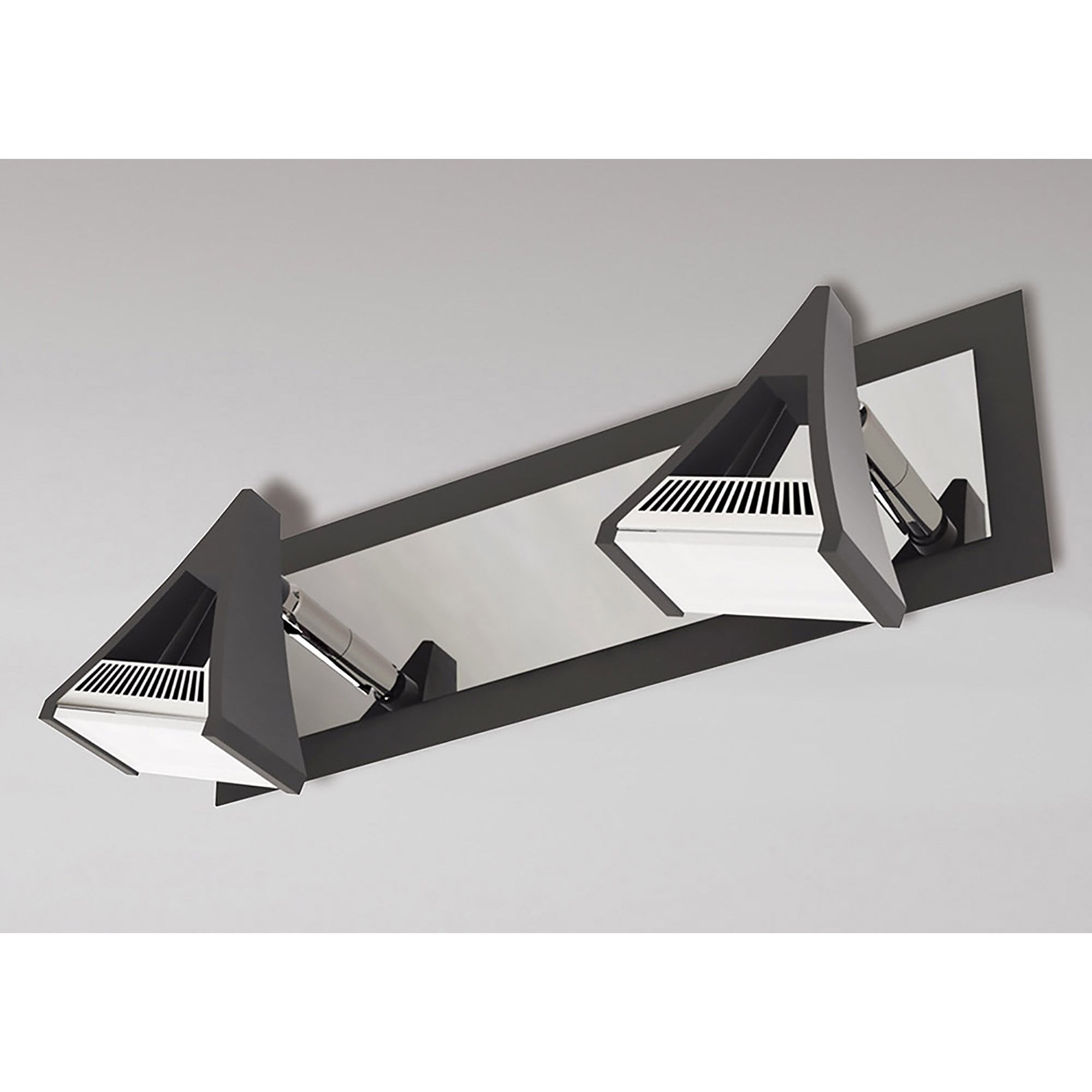 M8108/1 Filippo Linear Spot Light 2 Light LED 10W Matt Black/Polished Chrome