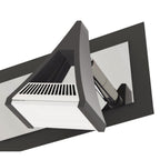 M8108/1 Filippo Linear Spot Light 2 Light LED 10W Matt Black/Polished Chrome
