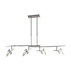 M0320 Flavia Telescopic Pendant Linear Bar 4 Light G9 Adjustable Heads Polished Chrome