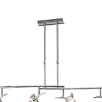 M0320 Flavia Telescopic Pendant Linear Bar 4 Light G9 Adjustable Heads Polished Chrome