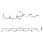 M0319 Flavia Linear Spot Light 6 Light G9 Adjustable Heads Polished Chrome