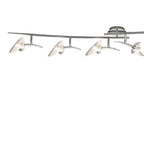 M0319 Flavia Linear Spot Light 6 Light G9 Adjustable Heads Polished Chrome