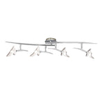 M0318 Flavia Linear Spot Light 4 Light G9 Adjustable Heads Polished Chrome