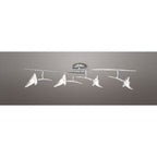 M0318 Flavia Linear Spot Light 4 Light G9 Adjustable Heads Polished Chrome