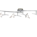 M0318 Flavia Linear Spot Light 4 Light G9 Adjustable Heads Polished Chrome