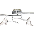 M0318 Flavia Linear Spot Light 4 Light G9 Adjustable Heads Polished Chrome