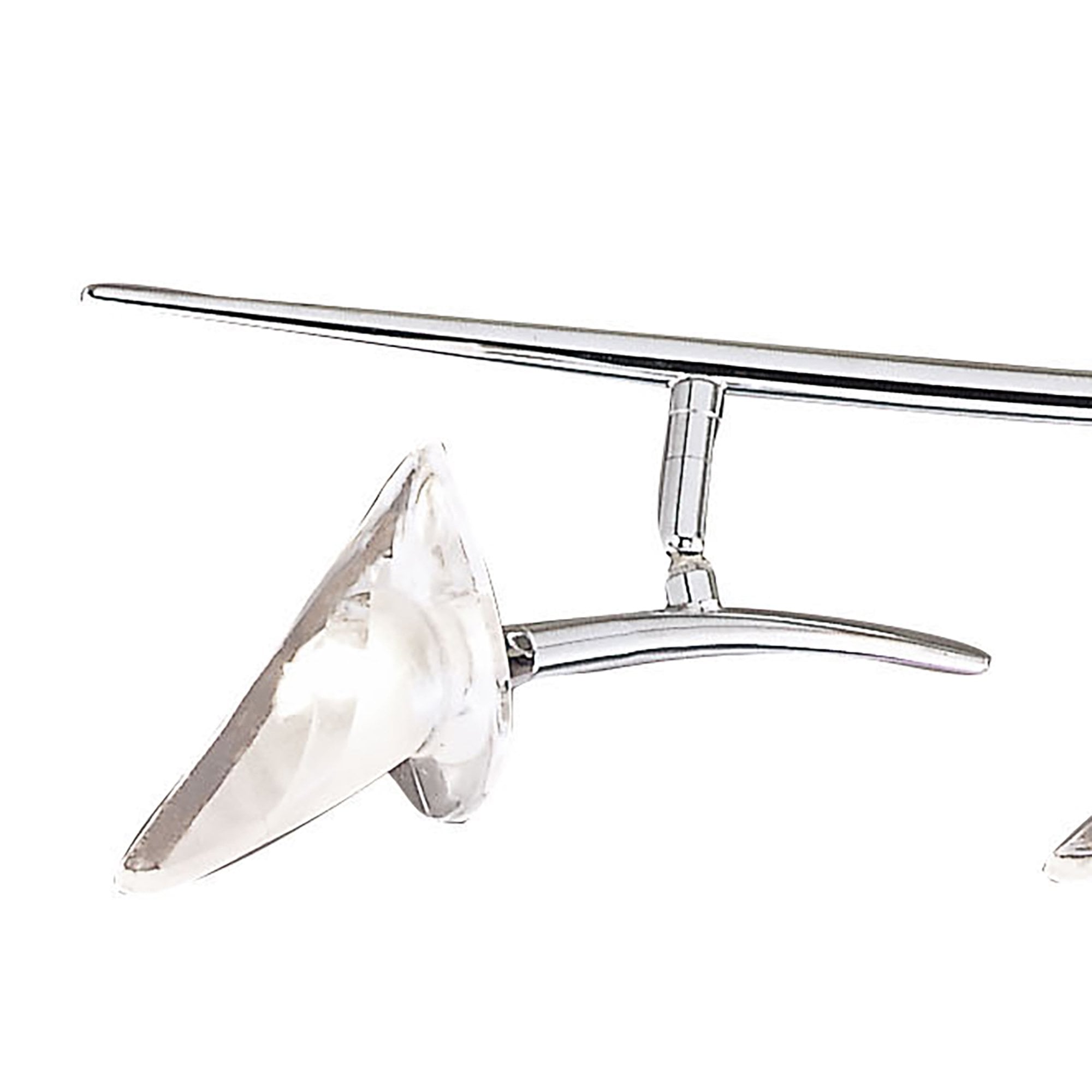 M0318 Flavia Linear Spot Light 4 Light G9 Adjustable Heads Polished Chrome