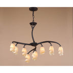 M3122 Forest Pendant 3 Arm 9 Light G9 Brown/Black Oxide