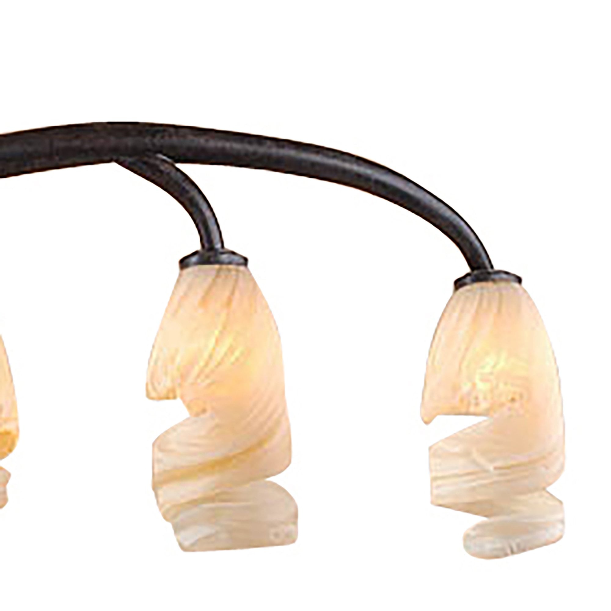 M3122 Forest Pendant 3 Arm 9 Light G9 Brown/Black Oxide