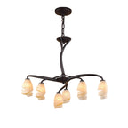 M3121 Forest Pendant 3 Arm 6 Light G9 Brown/Black Oxide