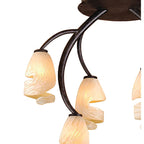M3129 Forest Ceiling 6 Light G9 Brown/Black Oxide