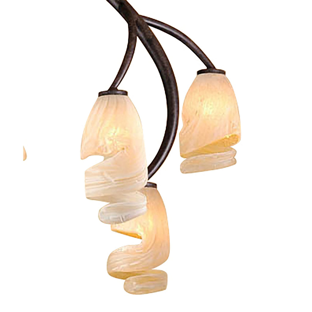 M3129 Forest Ceiling 6 Light G9 Brown/Black Oxide