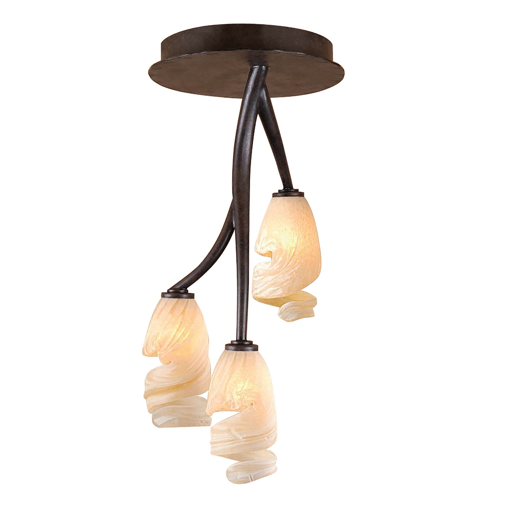 M3127 Forest Ceiling 3 Light G9 Brown/Black Oxide