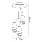 M3127 Forest Ceiling 3 Light G9 Brown/Black Oxide