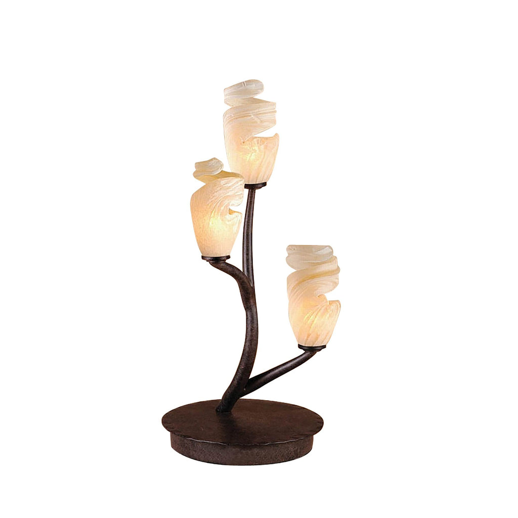 M3126 Forest Table Lamp 3 Light G9 Brown/Black Oxide