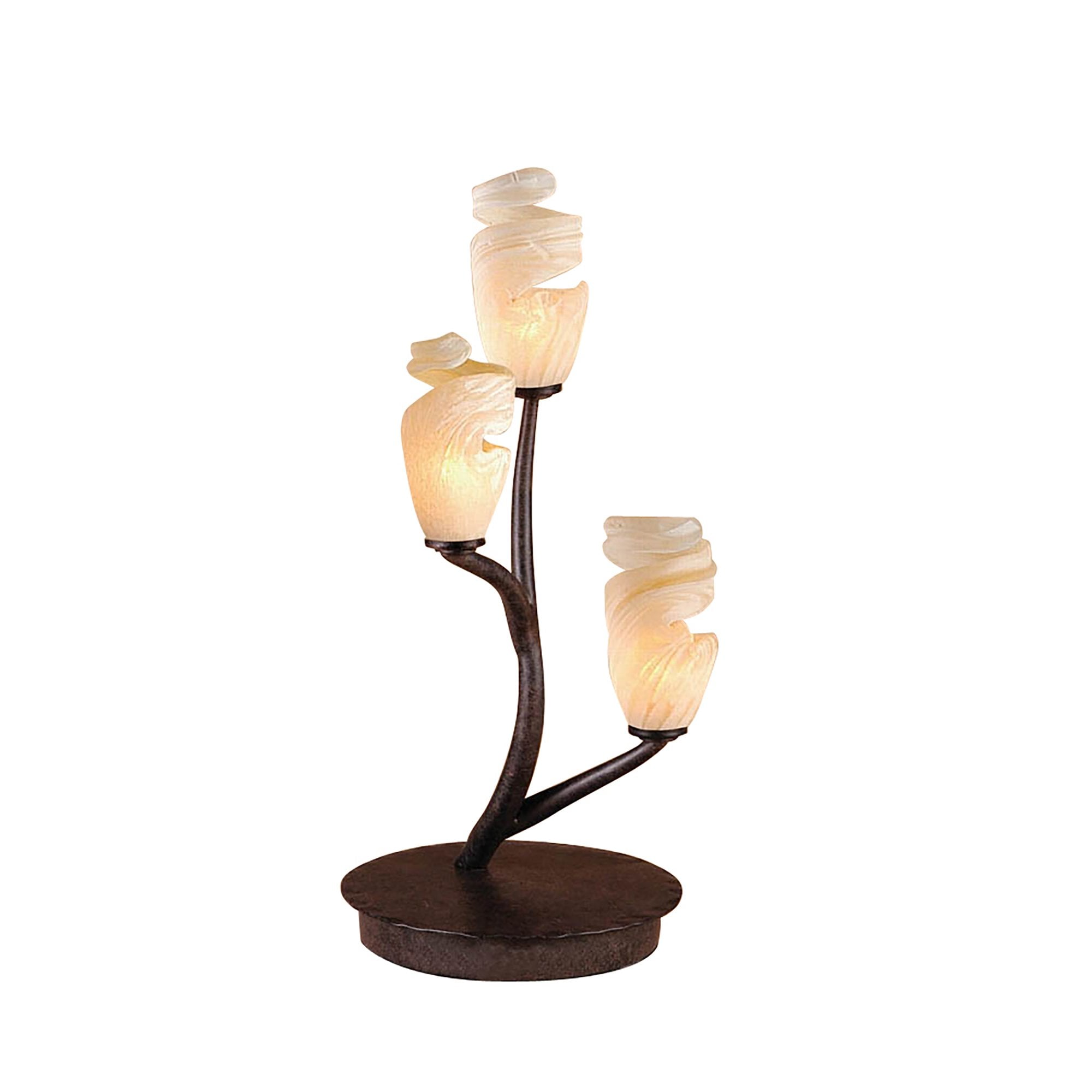 M3126 Forest Table Lamp 3 Light G9 Brown/Black Oxide