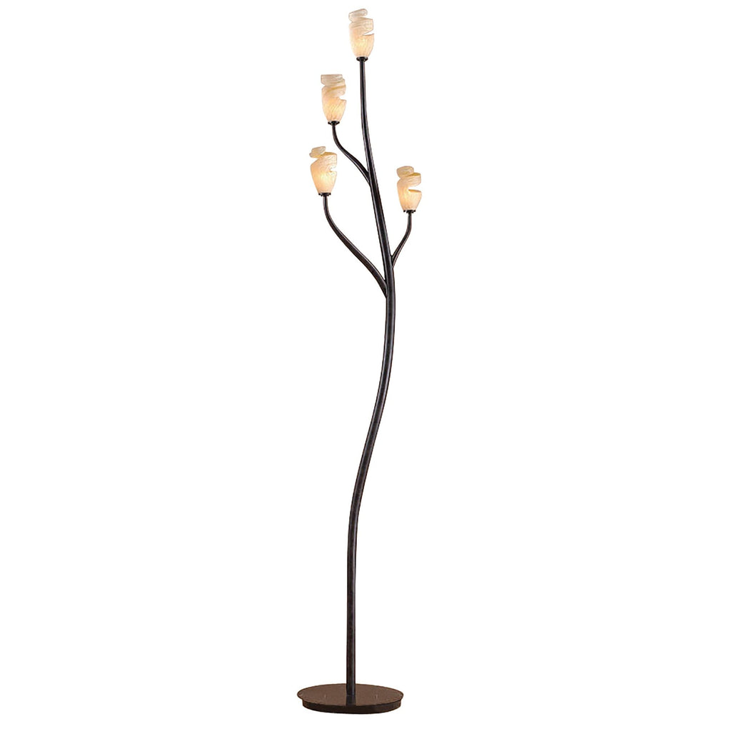 M3130 Forest Floor Lamp 4 Light G9 Brown/Black Oxide