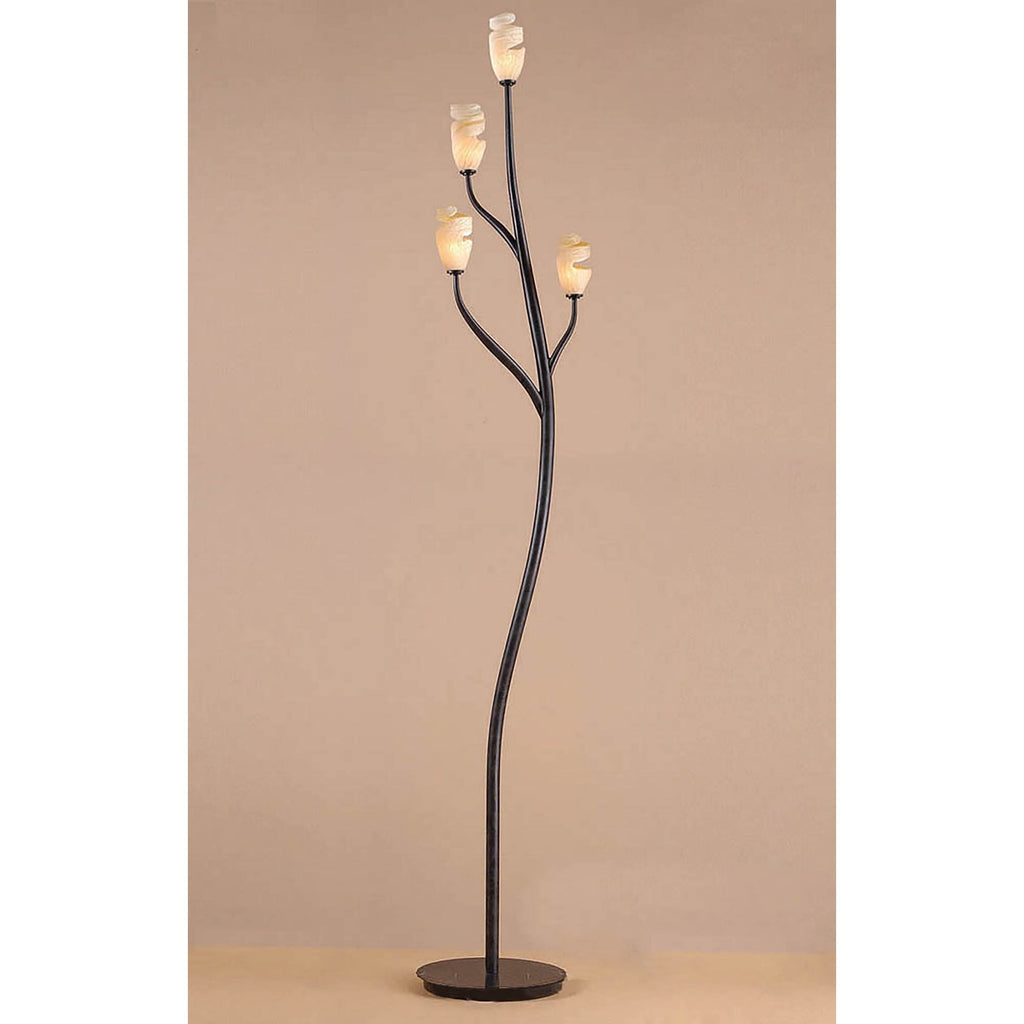 M3130 Forest Floor Lamp 4 Light G9 Brown/Black Oxide