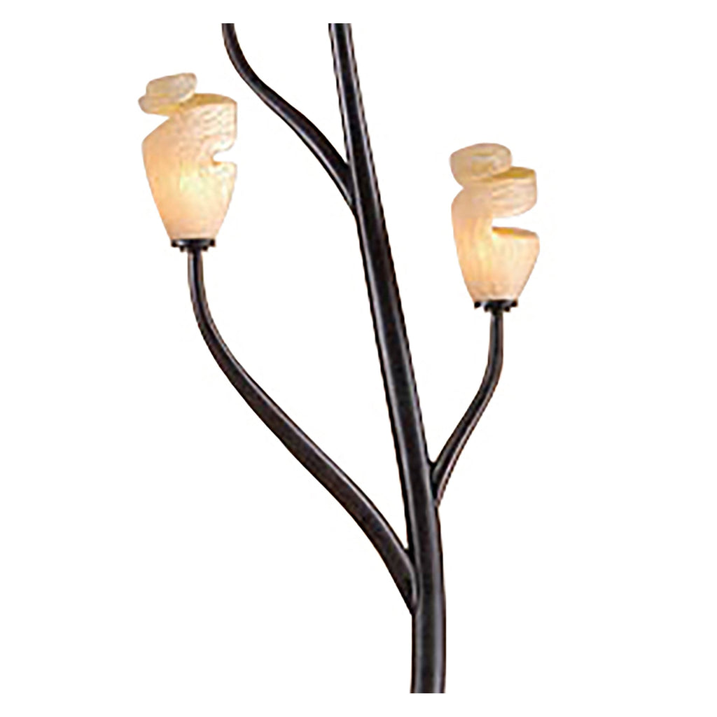 M3130 Forest Floor Lamp 4 Light G9 Brown/Black Oxide
