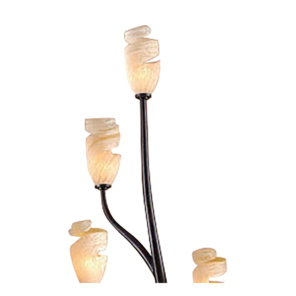 M3130 Forest Floor Lamp 4 Light G9 Brown/Black Oxide