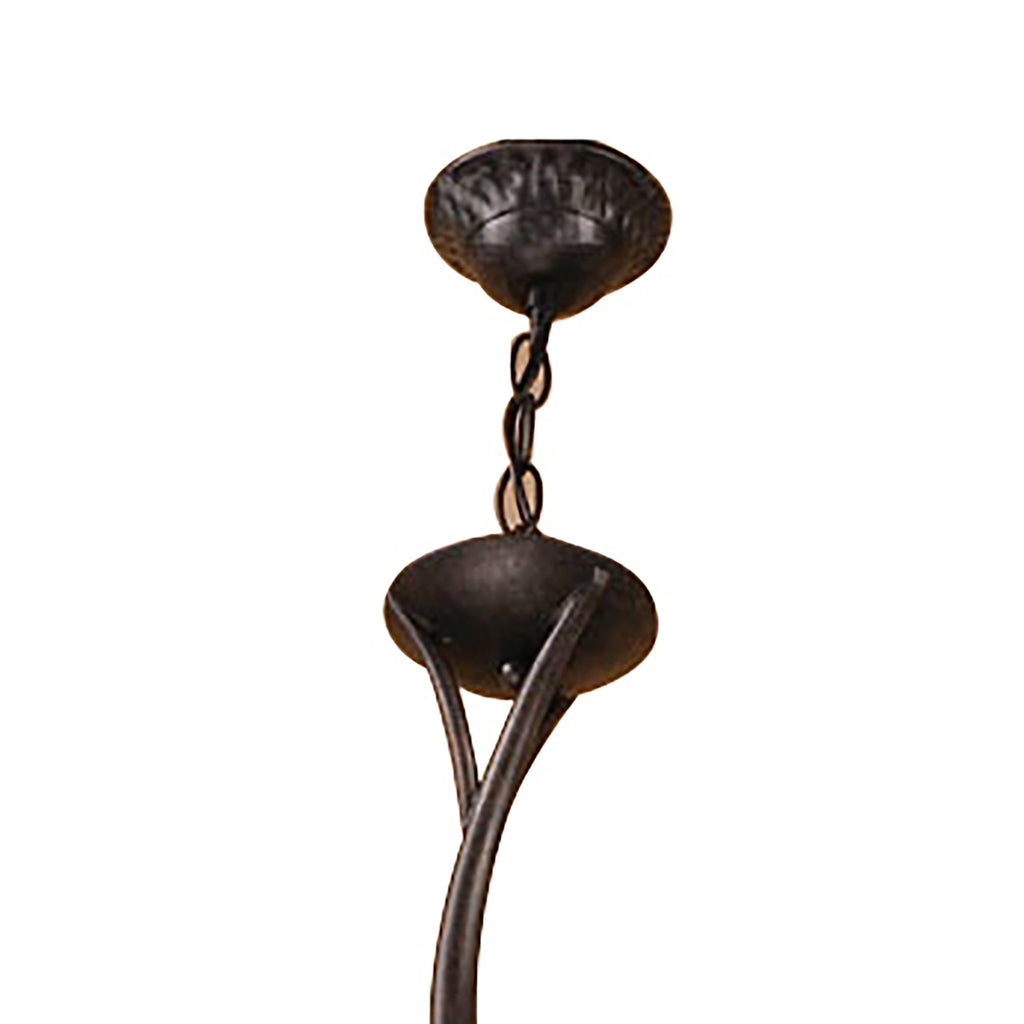 M3134 Forest Semi Ceililng 8 Light G9 Bar Brown Black Oxide