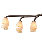 M3134 Forest Semi Ceililng 8 Light G9 Bar Brown Black Oxide