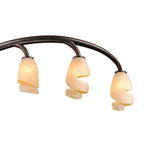 M3134 Forest Semi Ceililng 8 Light G9 Bar Brown Black Oxide