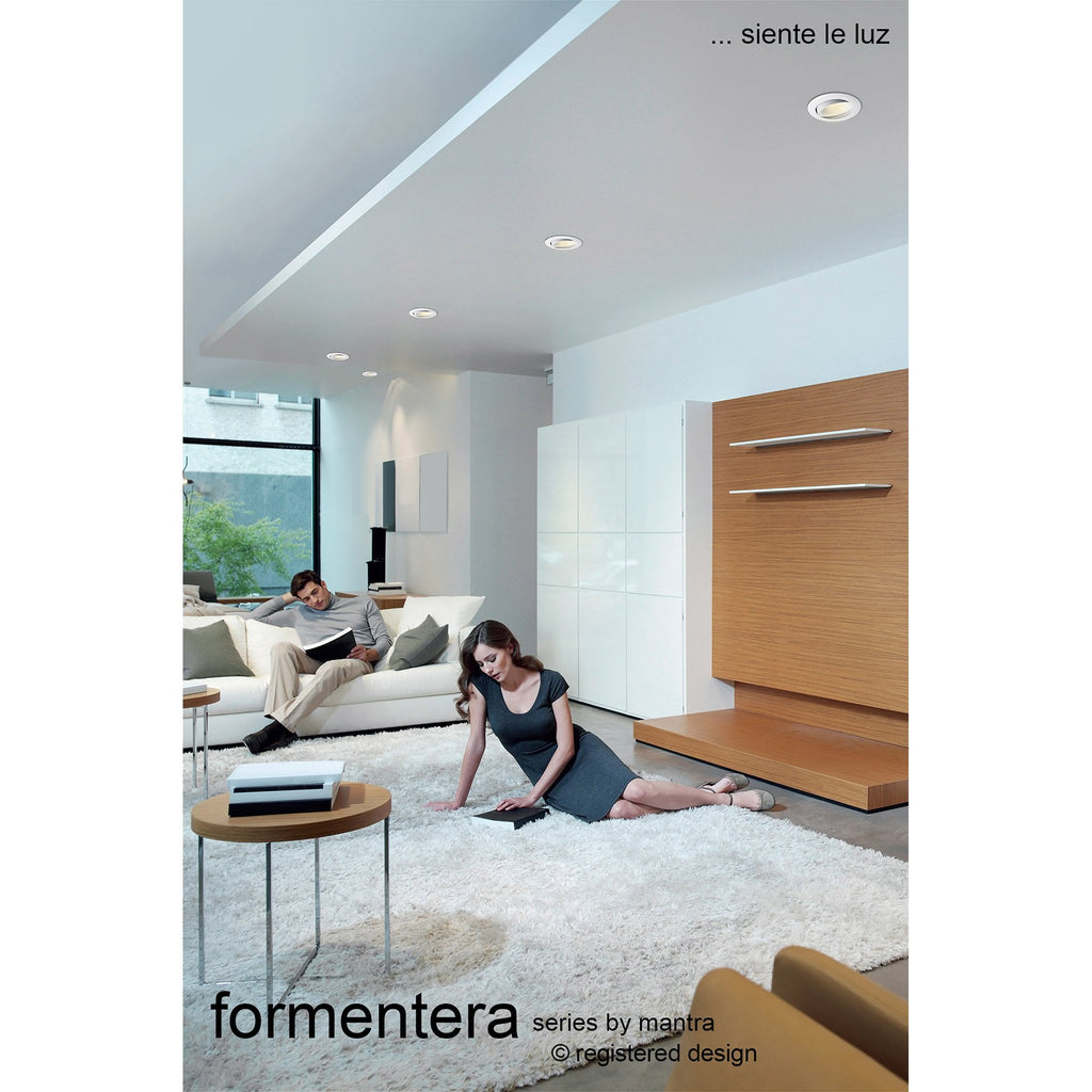 MC0072 Formentera Recessed Downlight 8.2cm Round 7W COB LED Matt White