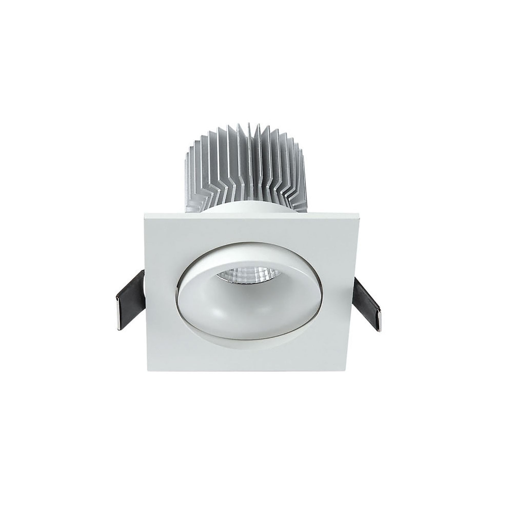MC0080 Formentera Recessed Swivel Downlight 8cm Square 7W COB LED Matt White