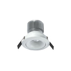MC0078 Formentera Recessed Swivel Downlight 10.75cm Round 12W COB LED Matt White