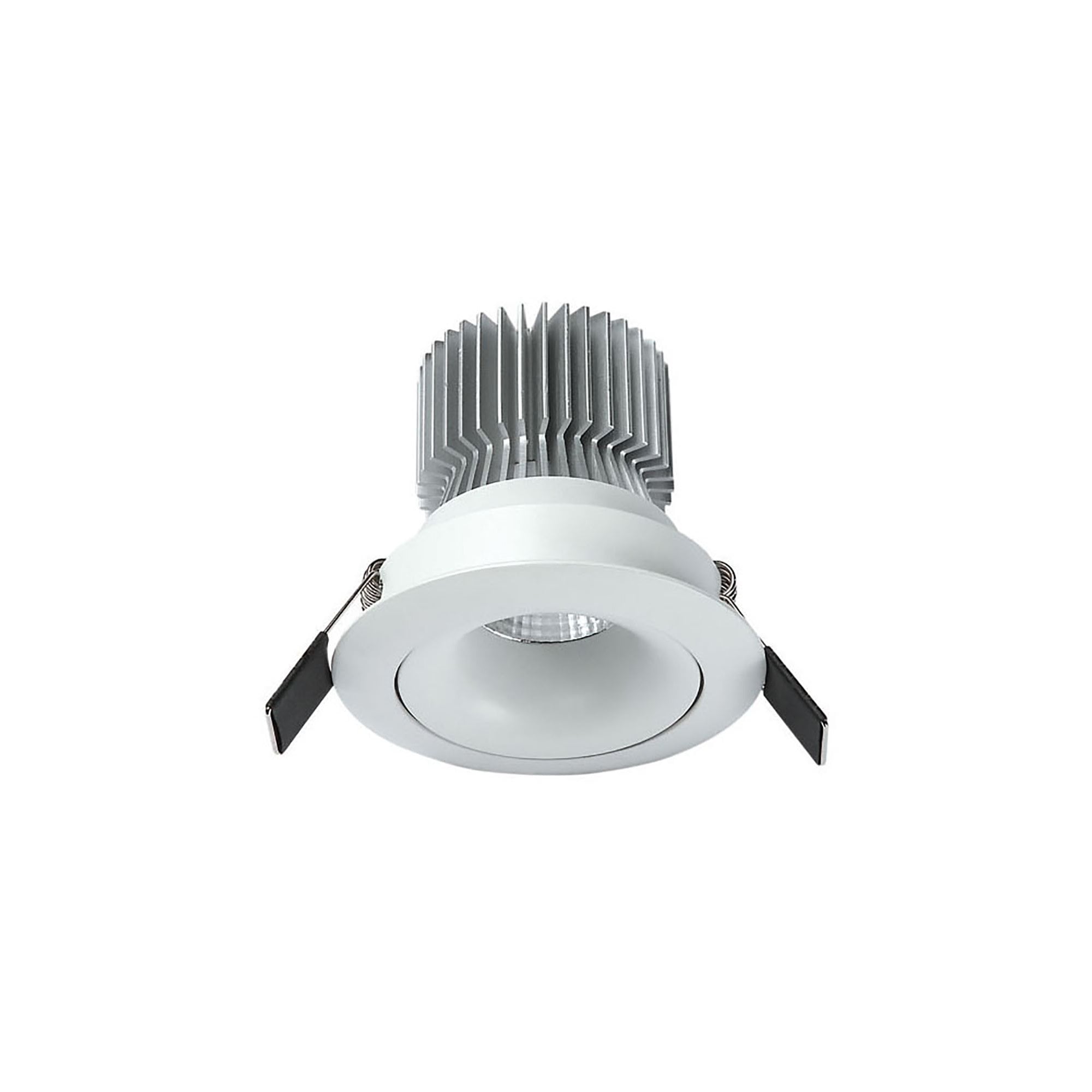 MC0078 Formentera Recessed Swivel Downlight 10.75cm Round 12W COB LED Matt White