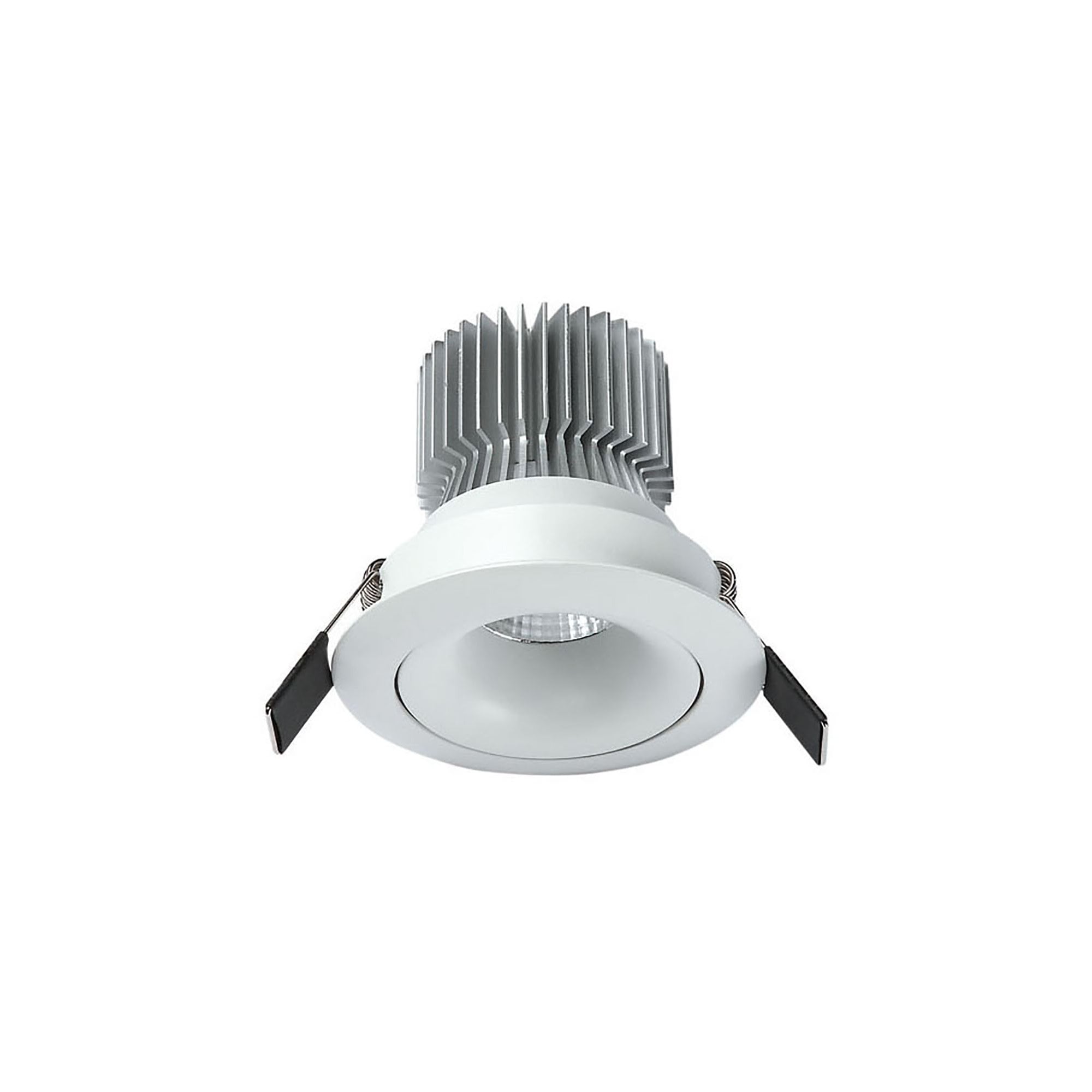MC0076 Formentera Recessed Swivel Downlight 8cm Round 7W COB LED Matt White