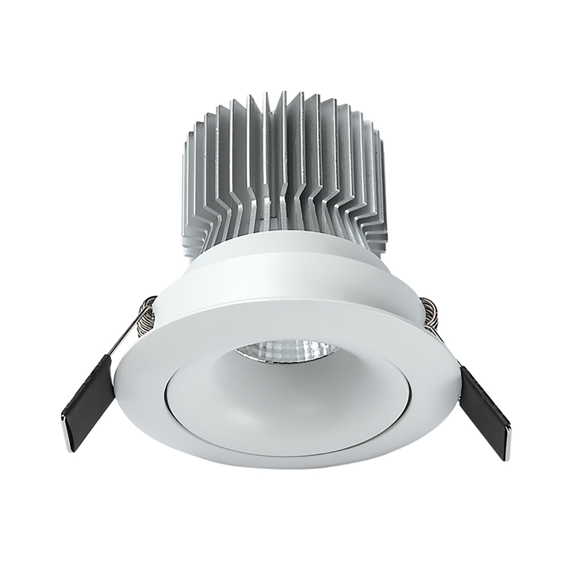 MC0075 Formentera Recessed Swivel Downlight 8cm Round 7W COB LED Matt White