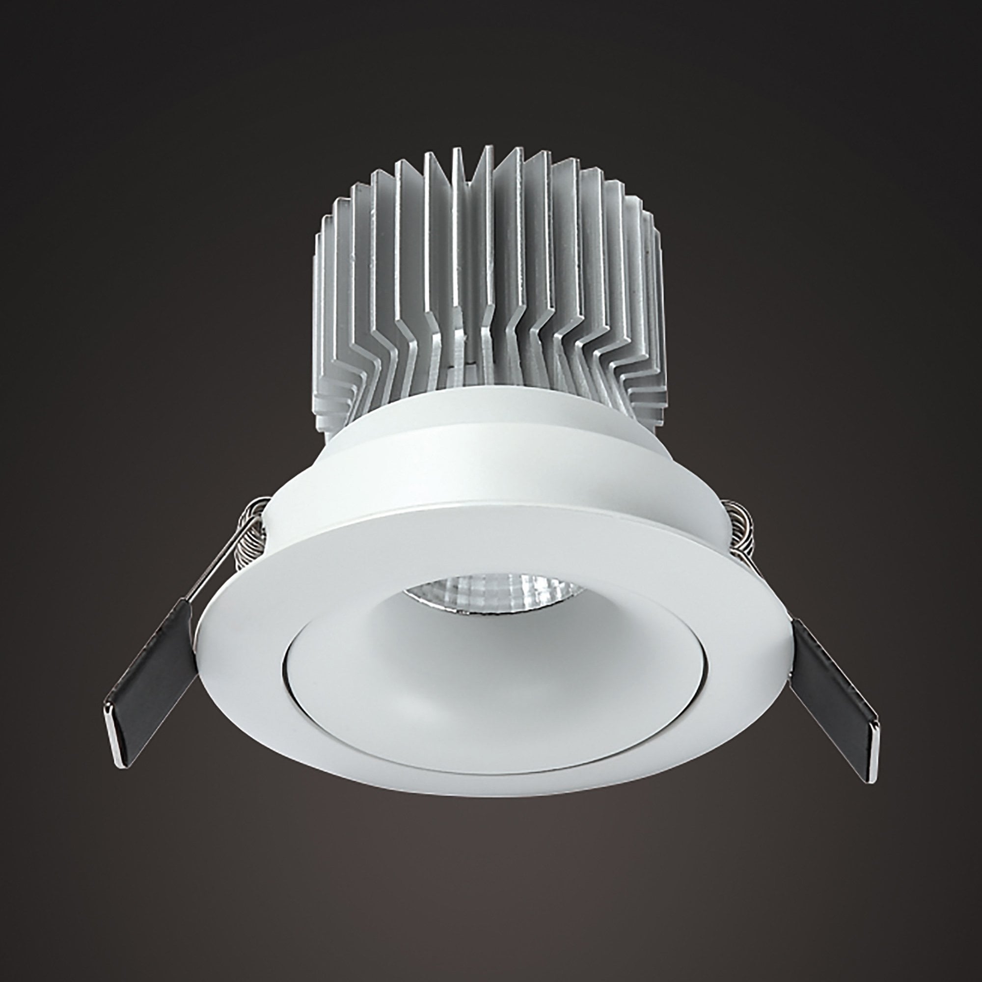 MC0075 Formentera Recessed Swivel Downlight 8cm Round 7W COB LED Matt White