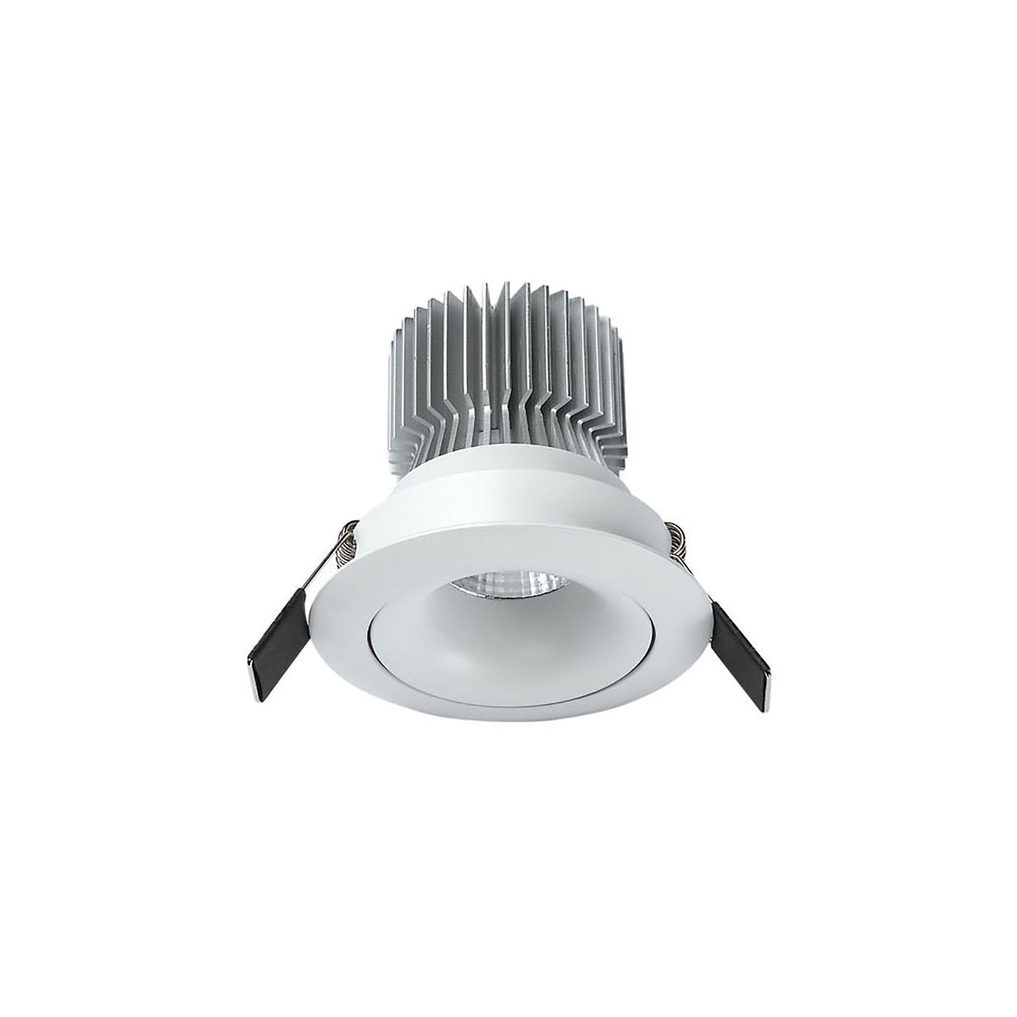 MC0075 Formentera Recessed Swivel Downlight 8cm Round 7W COB LED Matt White