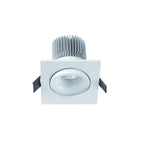 MC0079 Formentera Recessed Swivel Downlight 8cm Square 7W COB LED Matt White