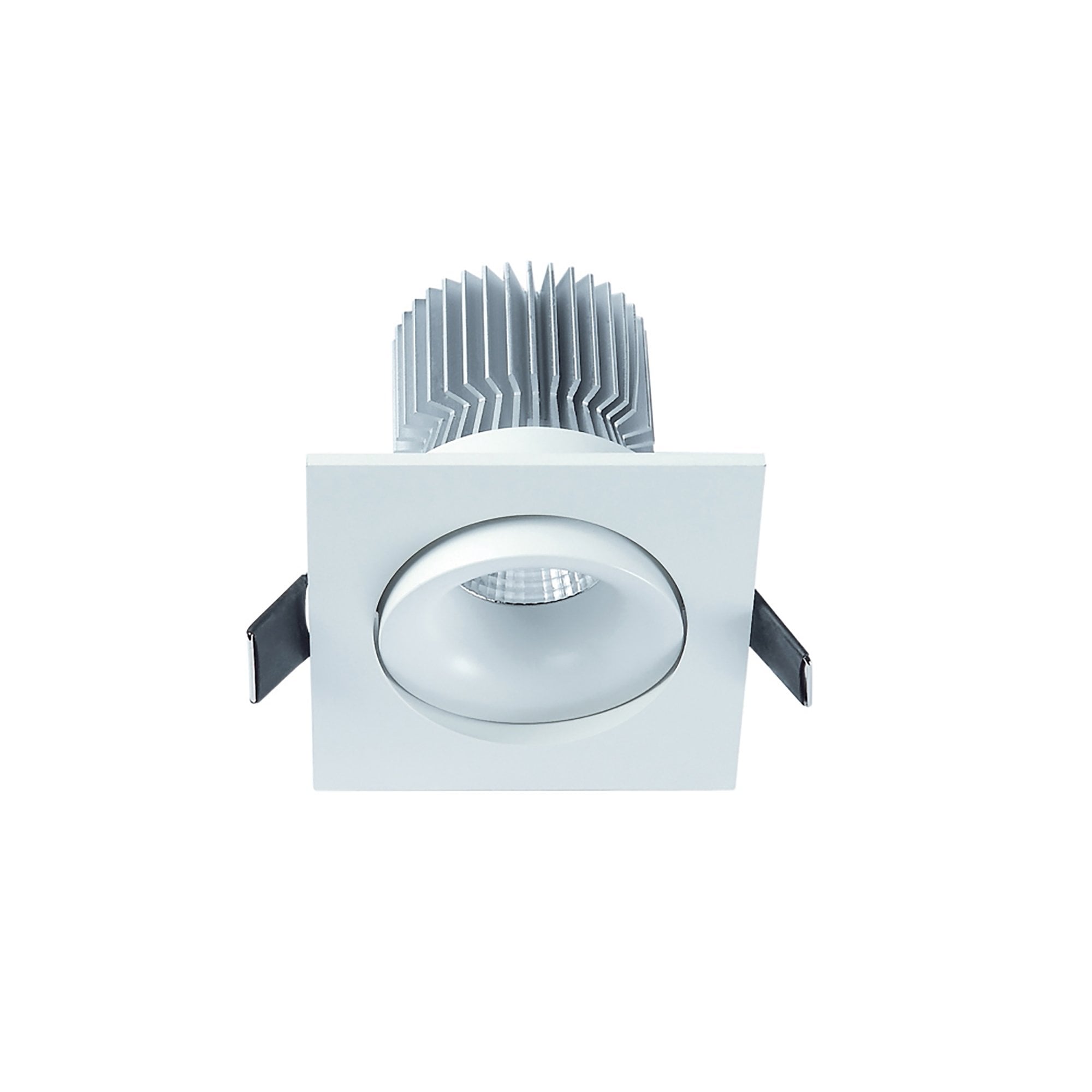 MC0079 Formentera Recessed Swivel Downlight 8cm Square 7W COB LED Matt White