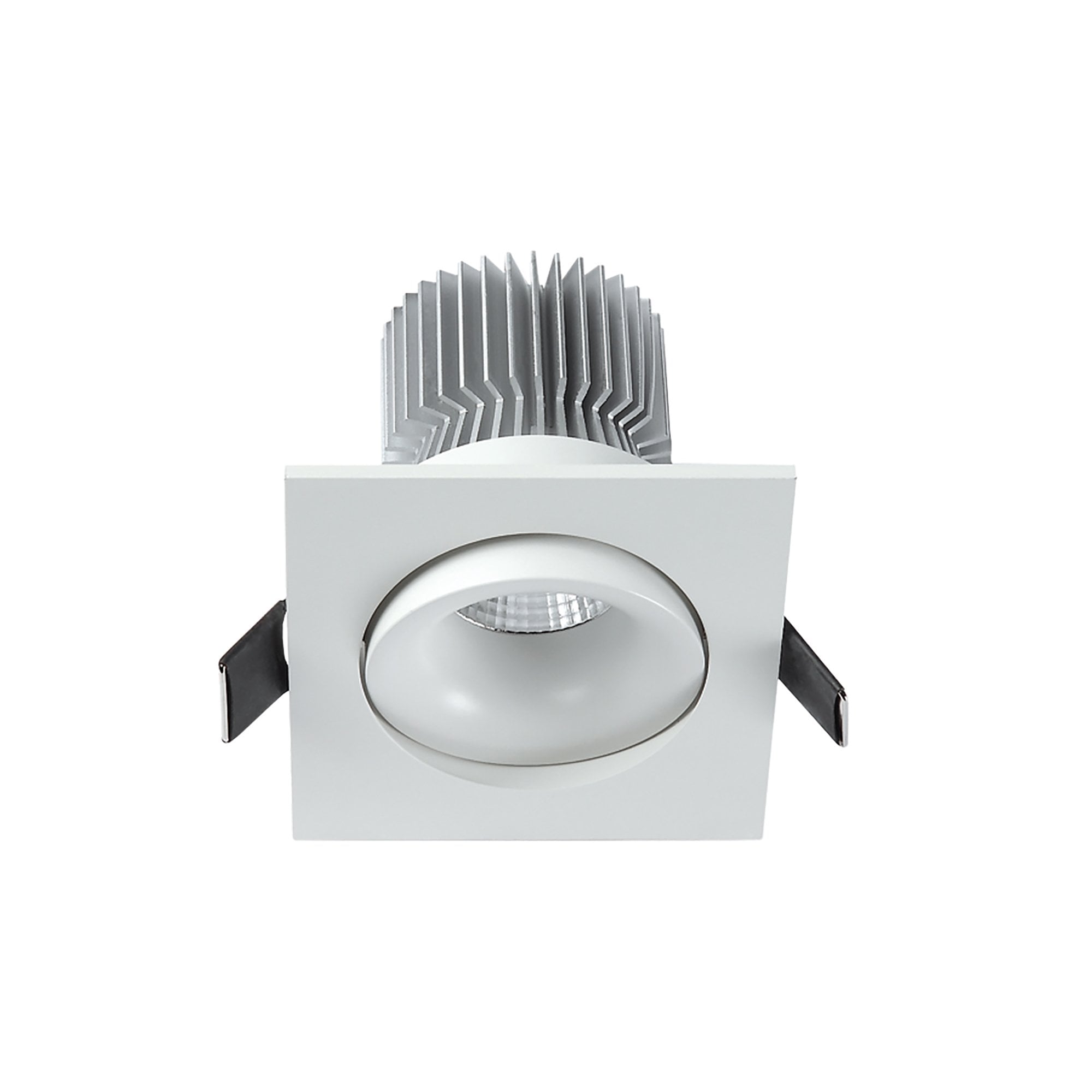 MC0079 Formentera Recessed Swivel Downlight 8cm Square 7W COB LED Matt White