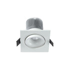 MC0079 Formentera Recessed Swivel Downlight 8cm Square 7W COB LED Matt White