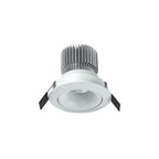 MC0077 Formentera Recessed Swivel Downlight 10.75cm Round 12W COB LED Matt White