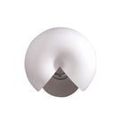 M0060/S Fosil Wall Lamp Switched 2 Light G9 Satin Nickel/Frosted White Glass