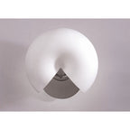 M0060/S Fosil Wall Lamp Switched 2 Light G9 Satin Nickel/Frosted White Glass